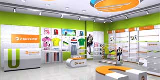 運(yùn)動(dòng)鞋服專賣(mài)店展柜設(shè)計(jì)
